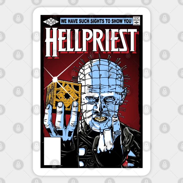 Hell Priest Sticker by boltfromtheblue